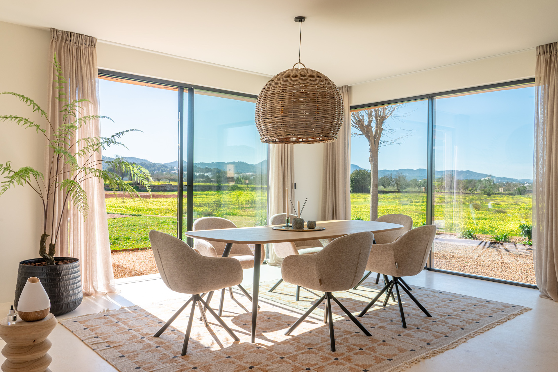 Resa Estates Ibiza te koop for sale finca modern dining area 3.jpg